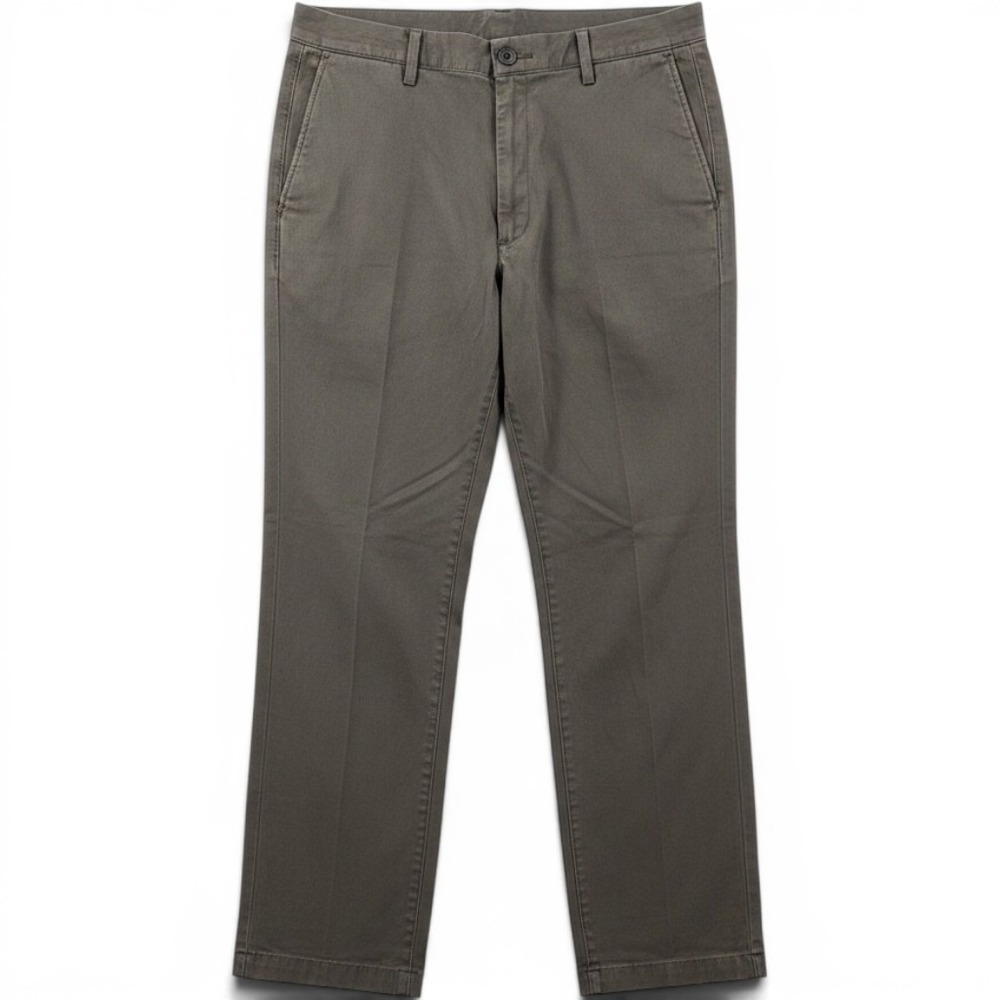 Banana Republic Chinos Mens 36x34 Straight Fit Gavin Gray Cotton EUC